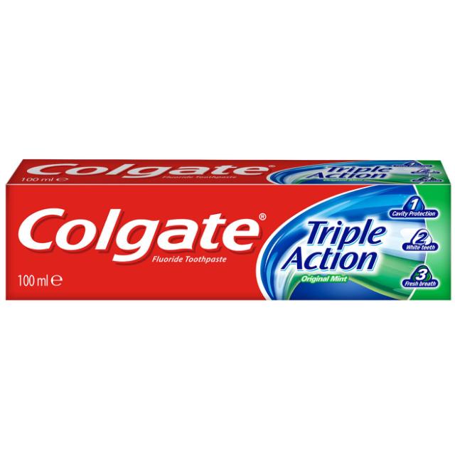 * Colgate Triple Action Tandpasta 100 ml