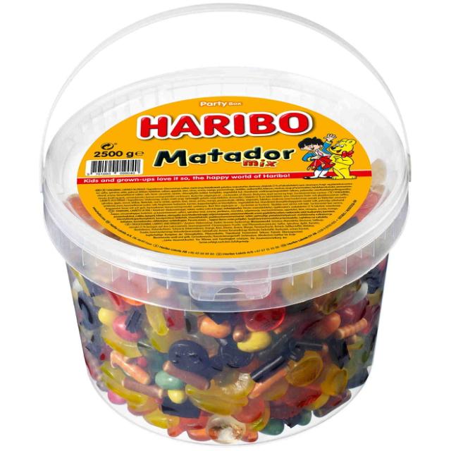 Haribo Matador Mix 2,5kg Eimer Display