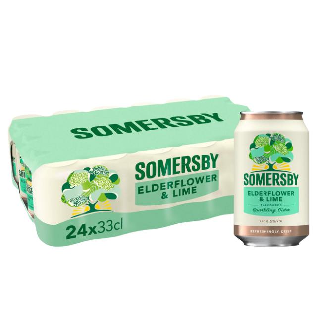 Somersby Elderflower Lime 4,5% 24x0,33l