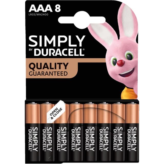 Duracell Batterien Simply AAA 8er