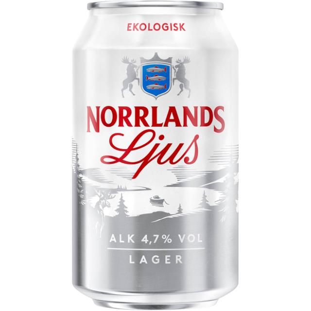 Norrlands Guld Ljus Ekologisk/Bio 4,7% 24x0,33l