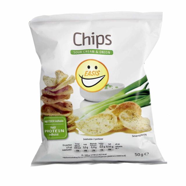 EASIS Sour Cream & Onion Chips 50g