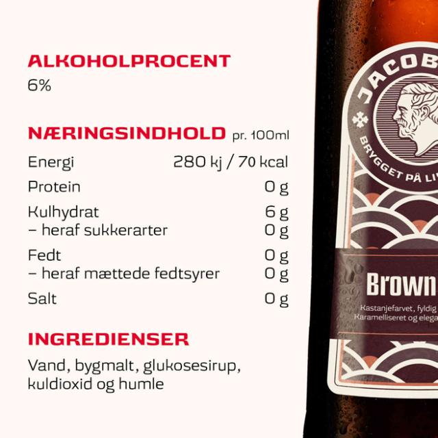 Jacobsen Brown Ale 6,0% 6x0,75l Flasche