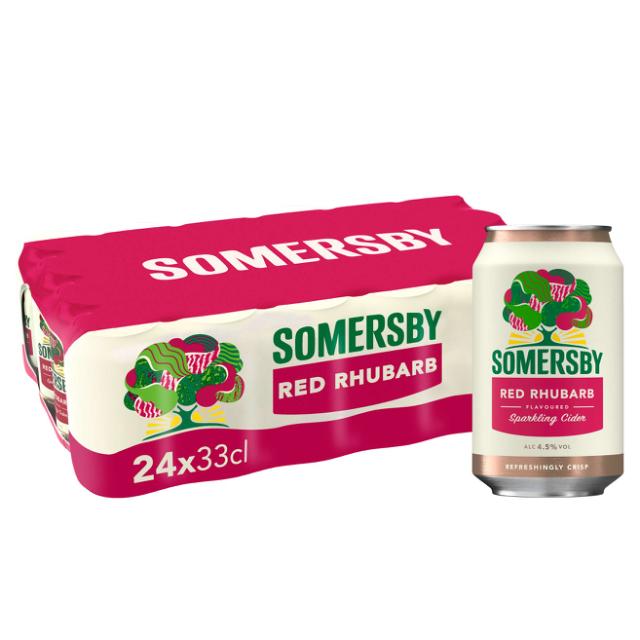 Somersby Red Rhubarb Cider 4,5% 24x0,33l