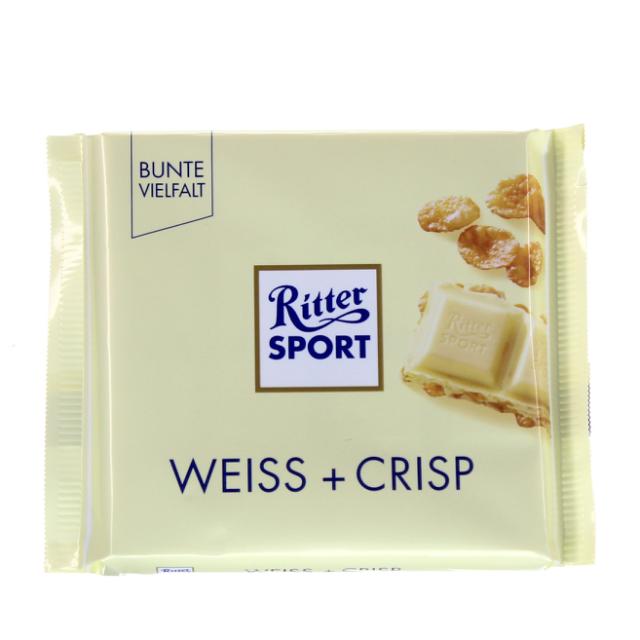 Ritter Sport Weiss + Crisp 100g