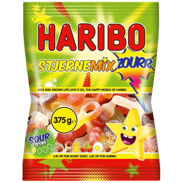 Haribo Stjerne Mix Zourr 375g
