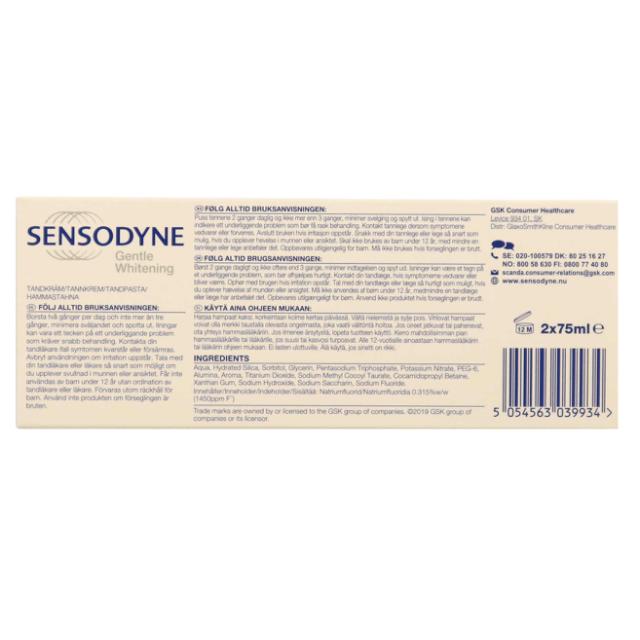Sensodyne Whitening 2 x 75 ml