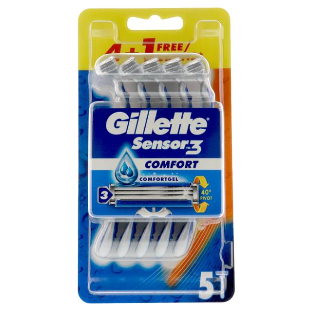 Gillette Sensor3 Comfort 4+ 1ct Value Pack Einwegrasierer