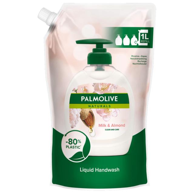 Palmolive håndsæbe/Seife Milk & Almond Refill 1000 ml