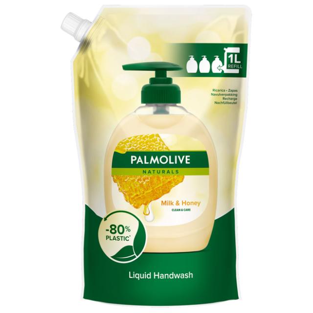 Palmolive håndsæbe/Seife Milk & Honey Refill 1000 ml