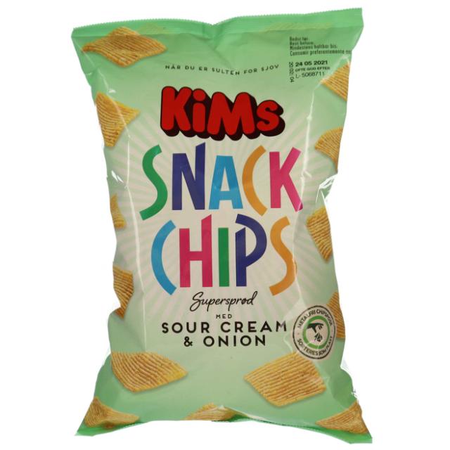 KiMs Snack Chips Sour Cream & Onion 160g