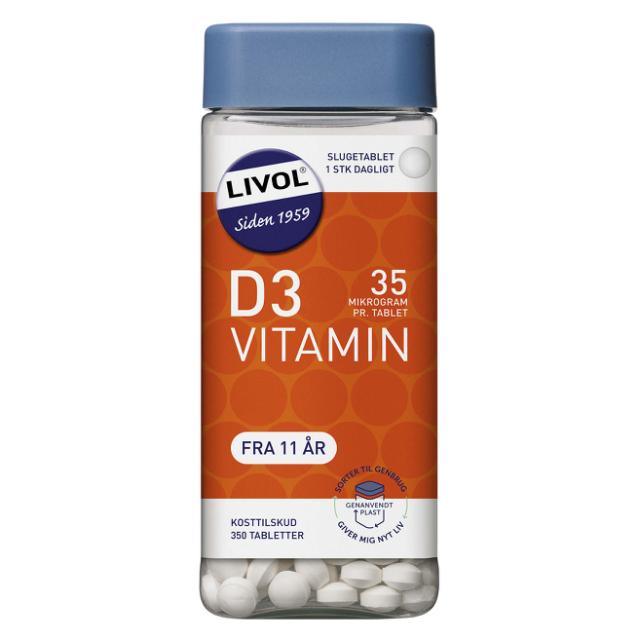 Livol D-vitamin 35µg 350 stk
