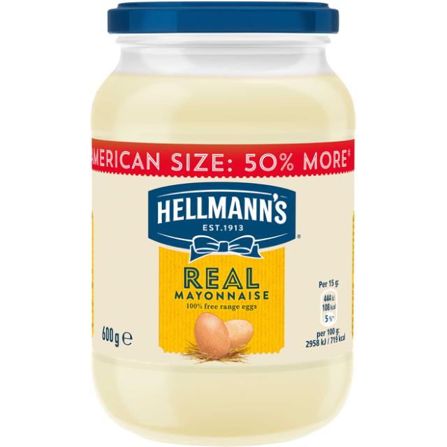 * Hellmanns Mayonnaise 600 ml