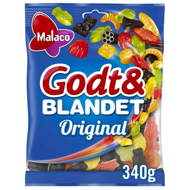 Malaco Godt & Blandet Original 340g