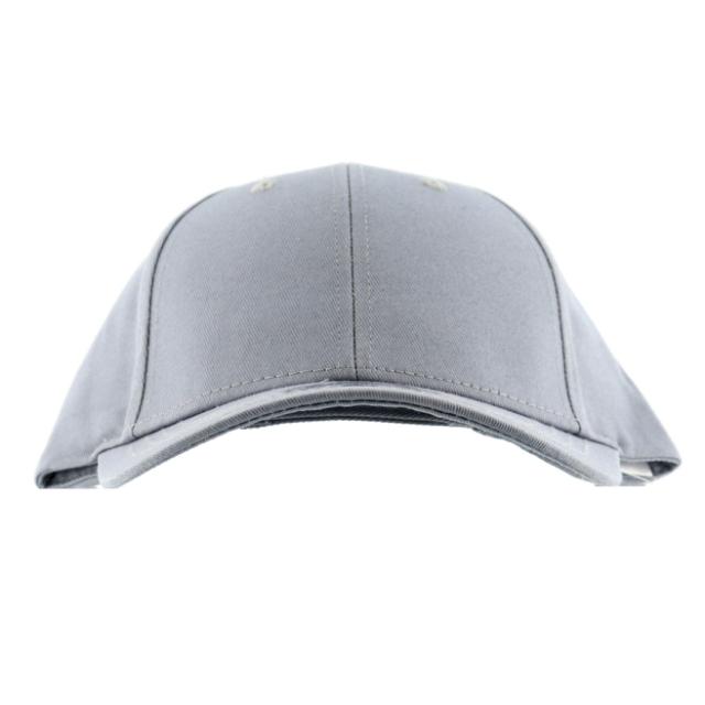 * C2143 Baseball Cap w/Velcro Band Grey One Size