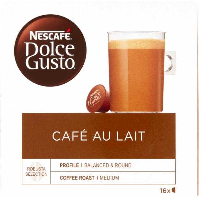*Dolce Gusto Cafe Au Lait Intenso 16 Caps