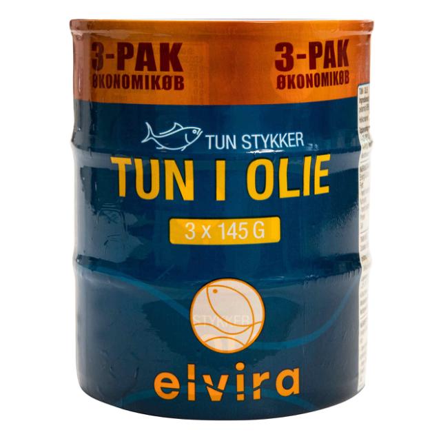 Elvira Tun i olie/Thunfisch in Öl 3x145g