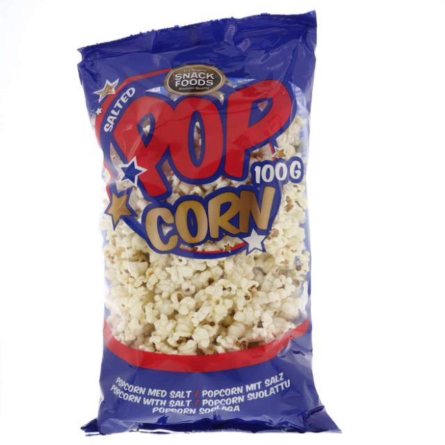 Snack Food Popcorn Salt 100g