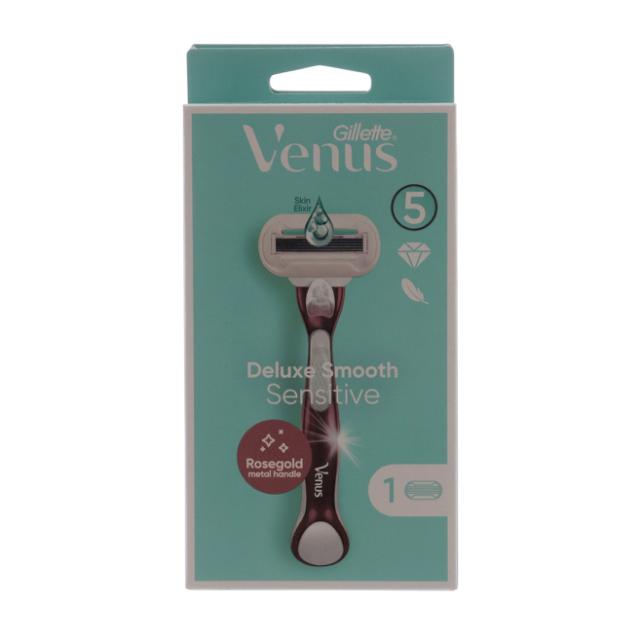 Gillette Venus Deluxe Smooth Sensitive Rasierer + 1 Ersatzklinge