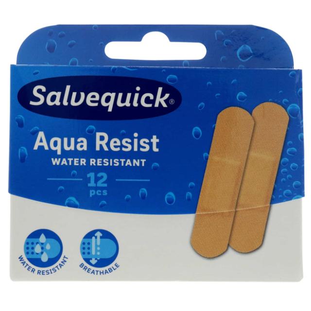 Salvequick Pflaster Aqua Resist 12x12 stk