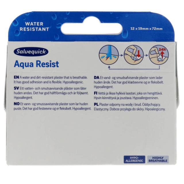 Salvequick Pflaster Aqua Resist 12x12 stk