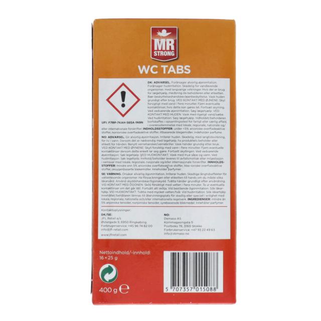MR Strong WC Tabs Citrus 16x25g