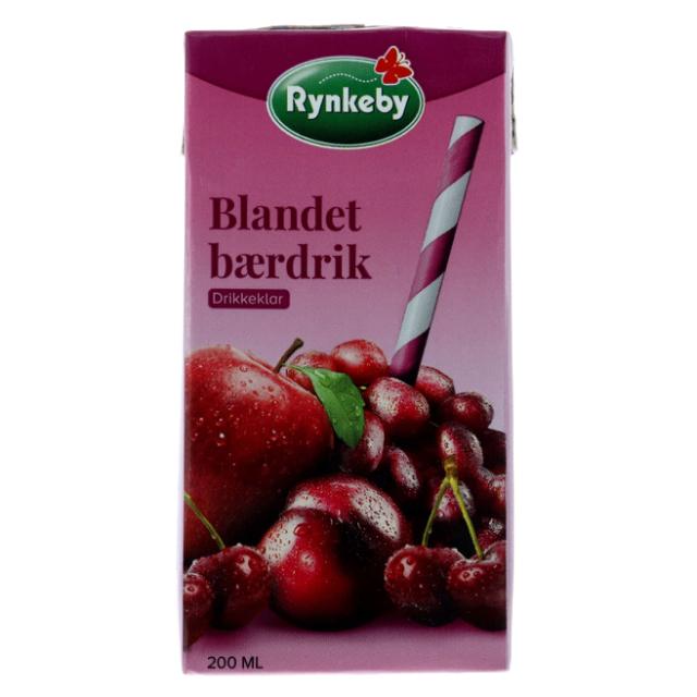 Rynkeby Frugtdrikke Blandede Bær/gemischte Beeren 0,2l