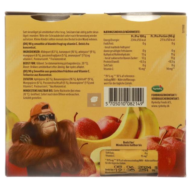 Rynkes Multifrugt Smoothie 4x90g