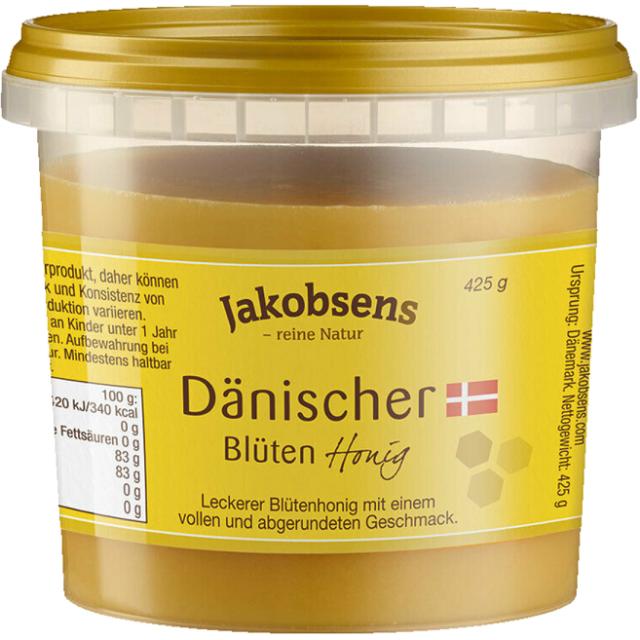 Jakobsens Dansk Blomster Honning 425g