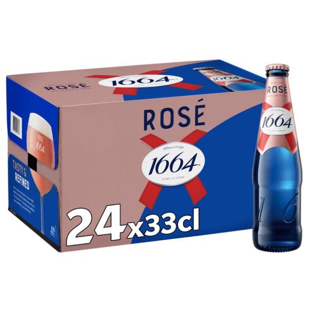 Kronenbourg 1664 Rosé 4,5% 24x0,33l Flasche
