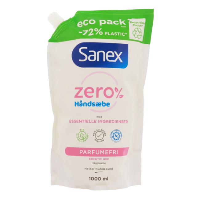 Sanex Zero % Flyd. Håndsæbe/Flüssige Handseife Refill/Nachfüll1000ml