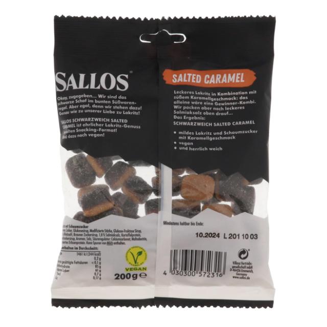 Sallos Schwarzweich Salted Caramel 200g