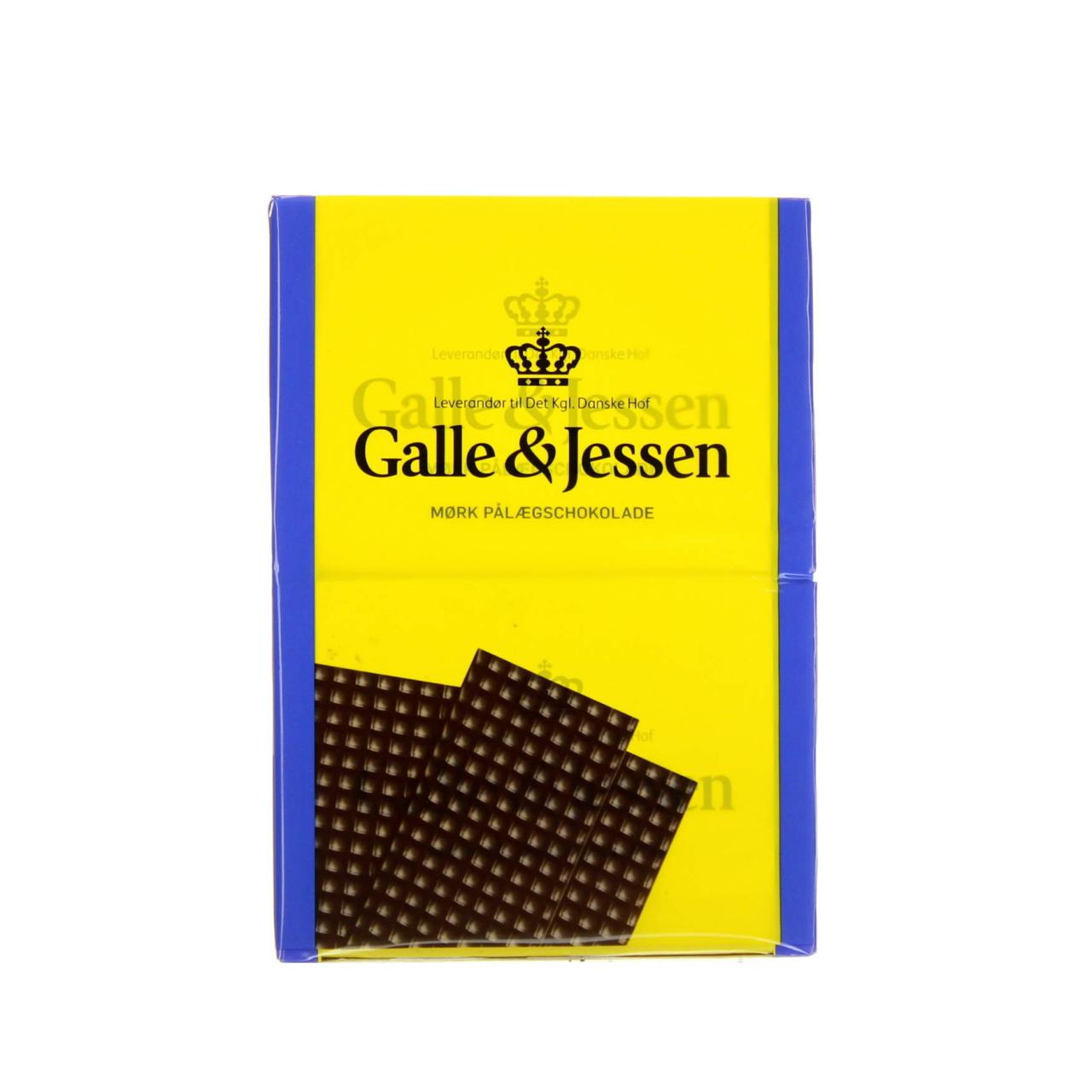 Galle & Jessen Pålægschokolade Mørk 2-pak 216g