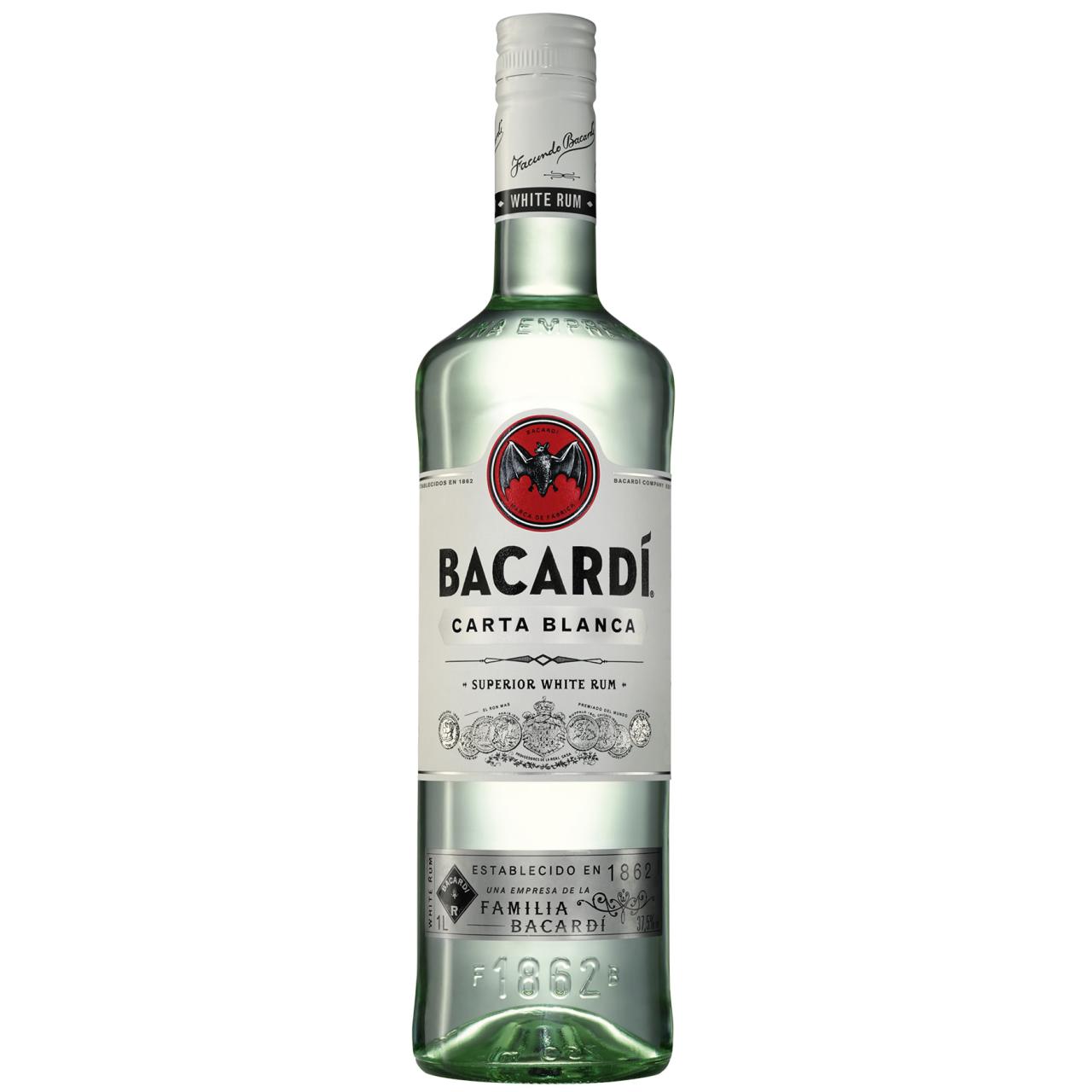 Bacardi Rum Carta Blanca 37,5% 1,0l