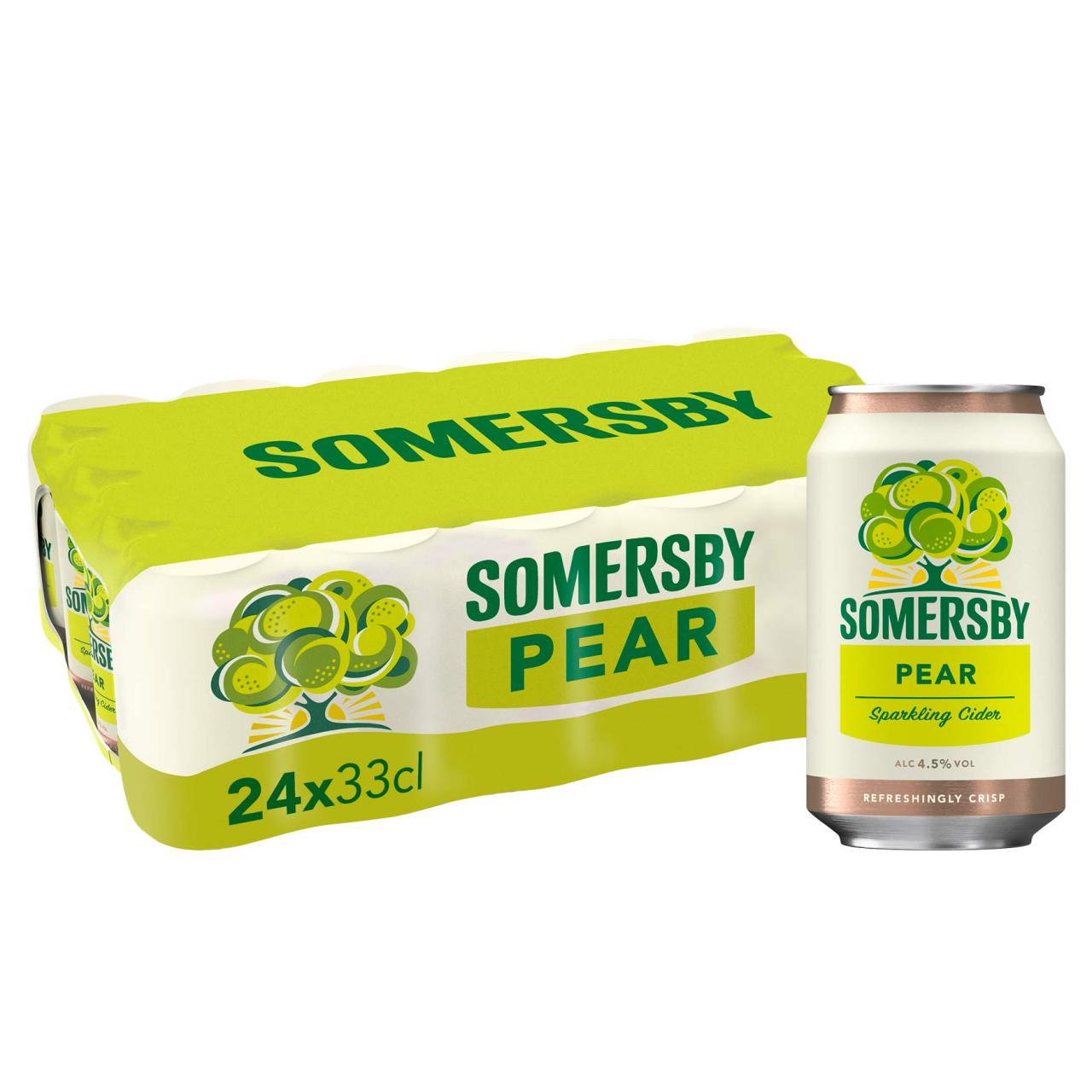 Somersby Pære Cider 4,5% 24x0,33l Dosen