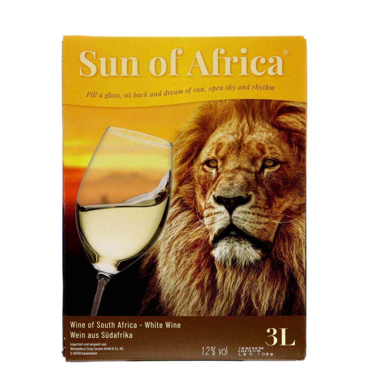 Sun of Africa Cape White 12,5% 3,0l Display