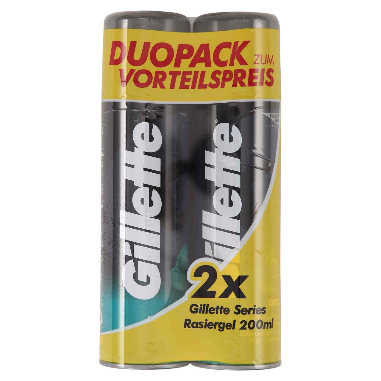 Gillette Rasiergel Classic Doppelpack 2x200ml