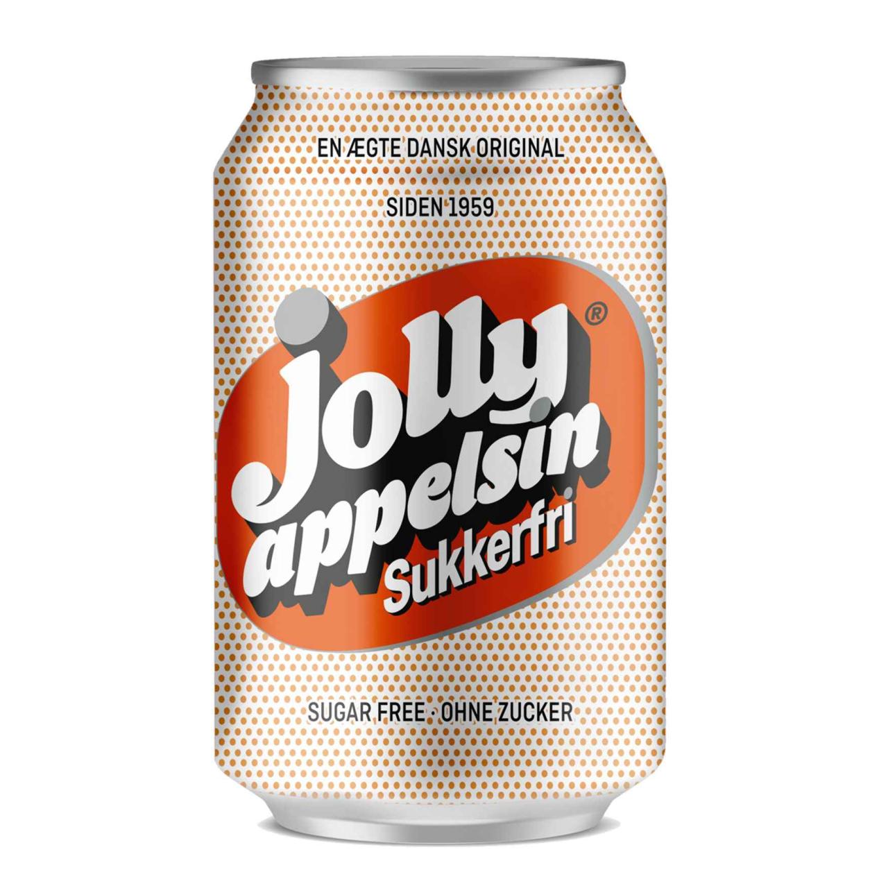 Jolly Appelsin Sukkerfri 24 x 0,33l