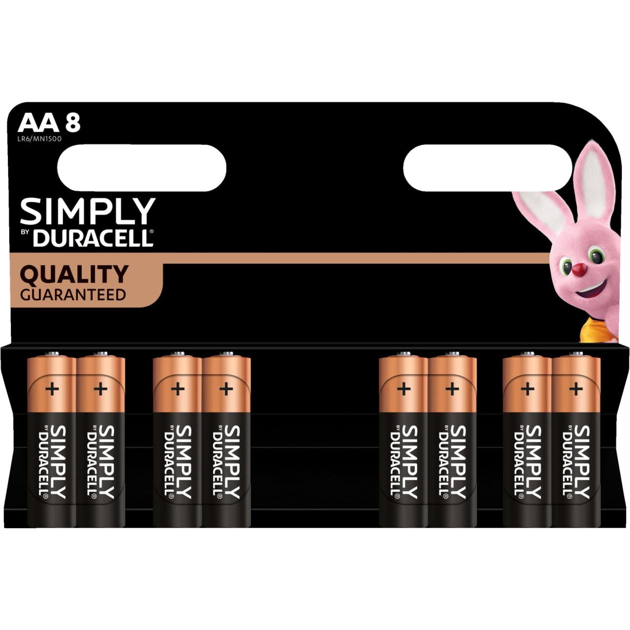 Duracell Batterien Simply AA 8er