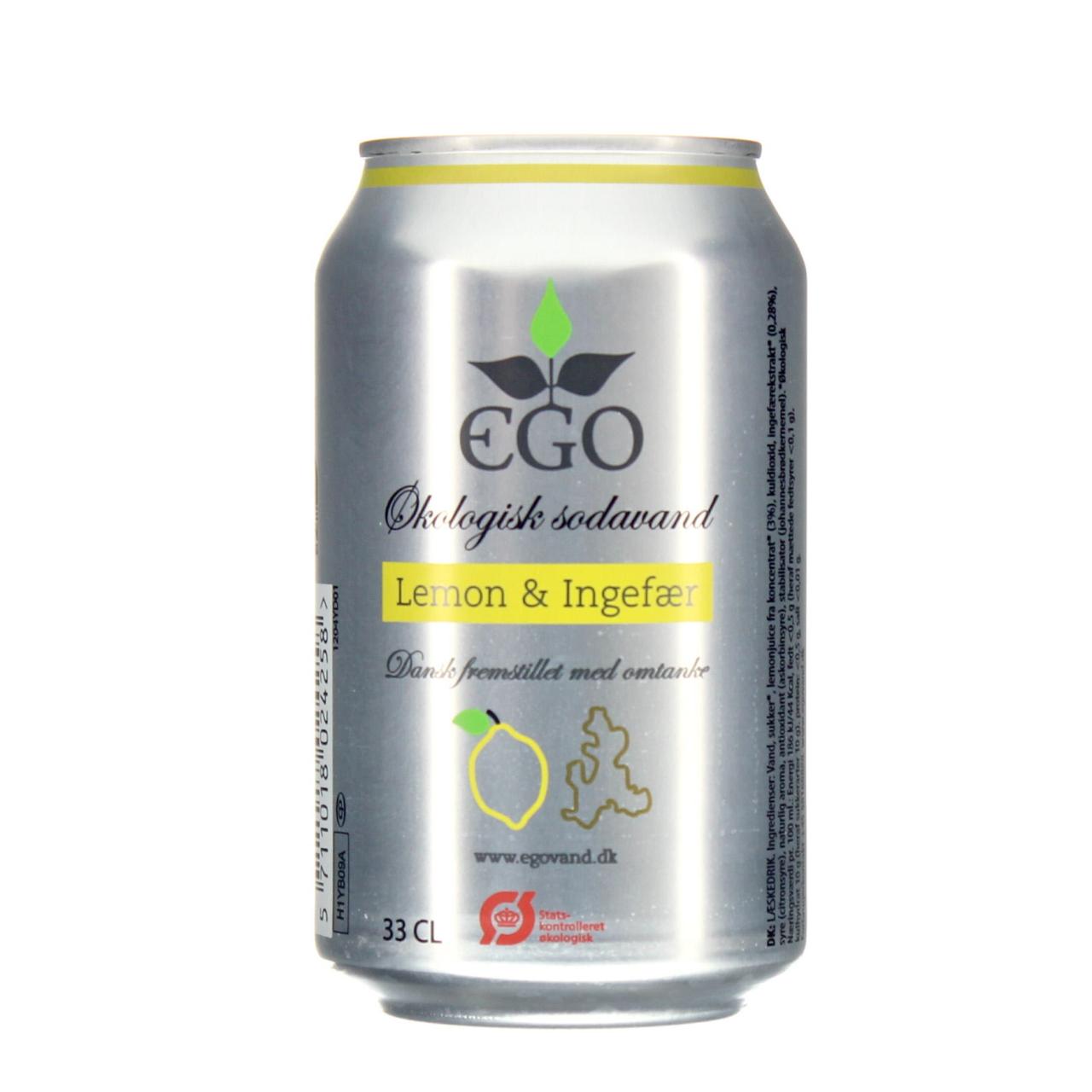 Ego Lemon/Ingefær Økologisk 24x0,33l Ds BIO