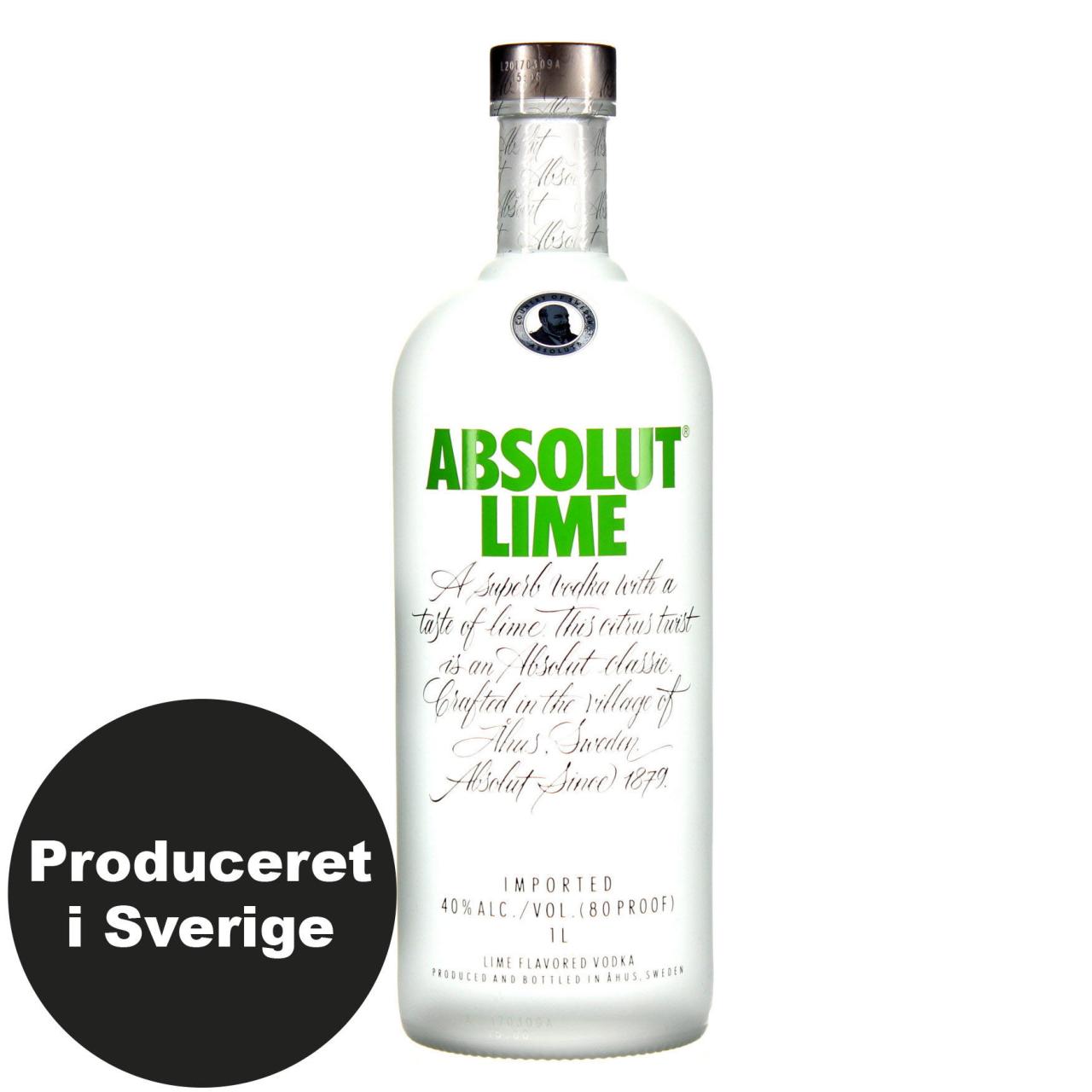 Absolut Lime 40% 1,0l