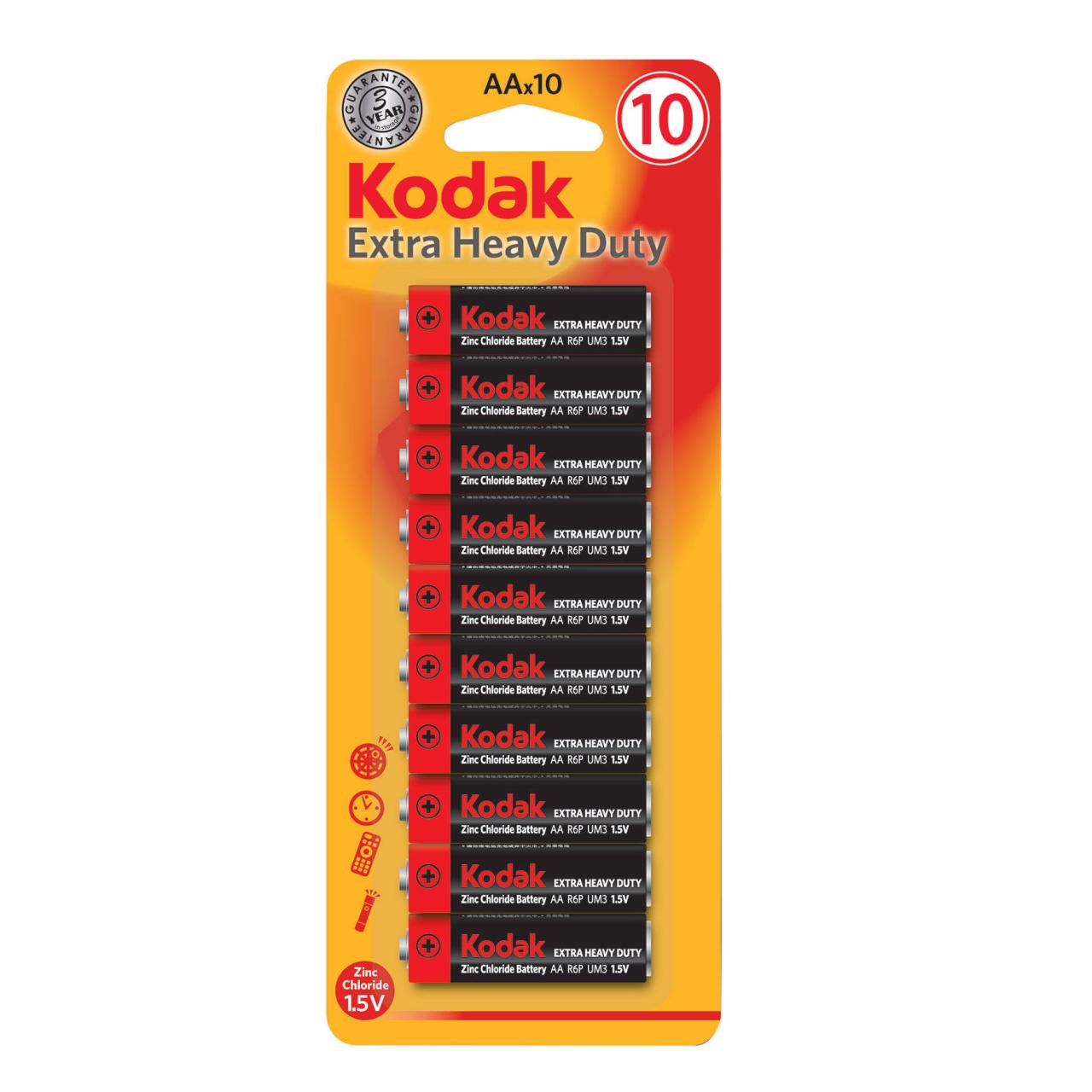Kodak Zinc Batterien Extra Duty AA 10er