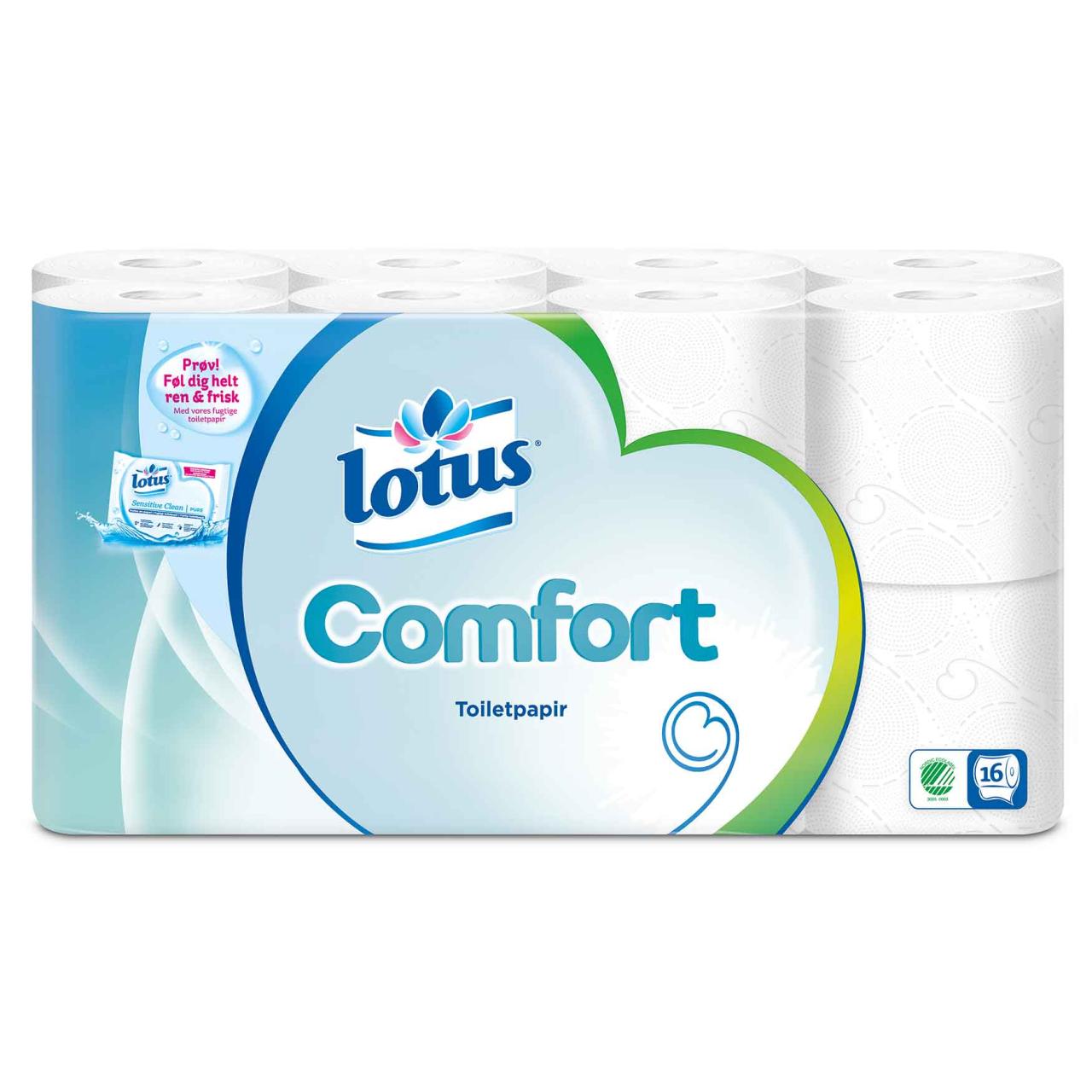 Lotus Comfort Toiletpapir/Toilettenpapier 3lagig 16x155 Blatt