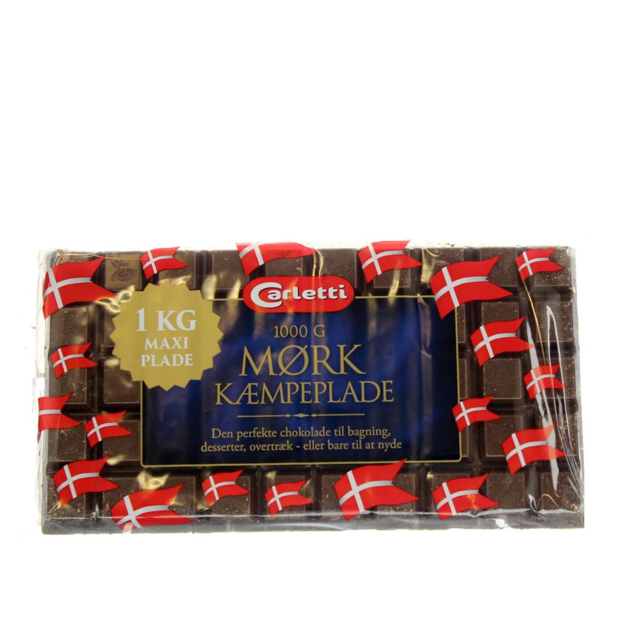 Carletti Kæmpeplade/Blockschokolade Maxi 1000g
