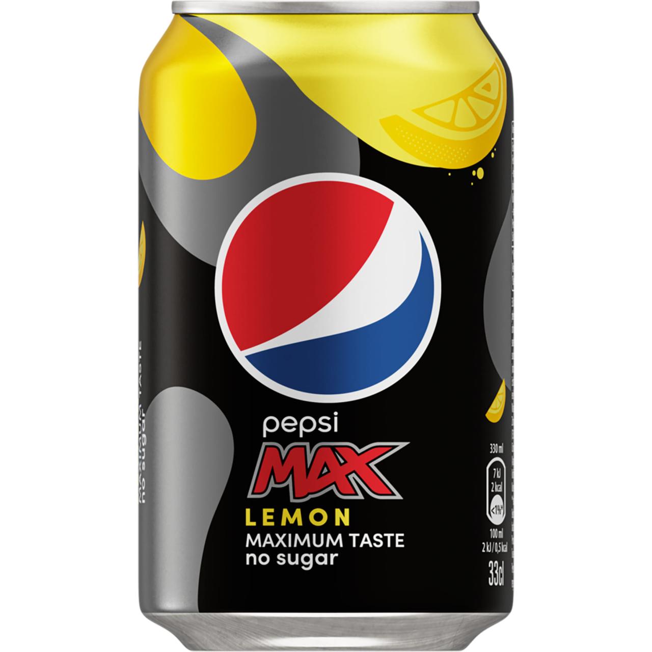 Pepsi Max Lemon 24x0,33l Dose