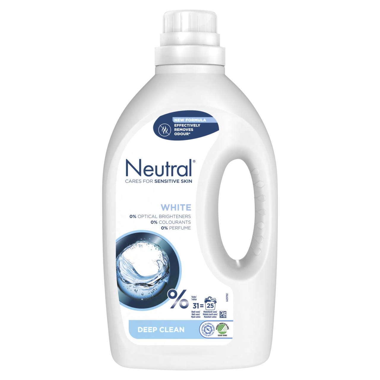 Neutral Flydende White/flüssiges Waschmittel weiß 1250ml DE