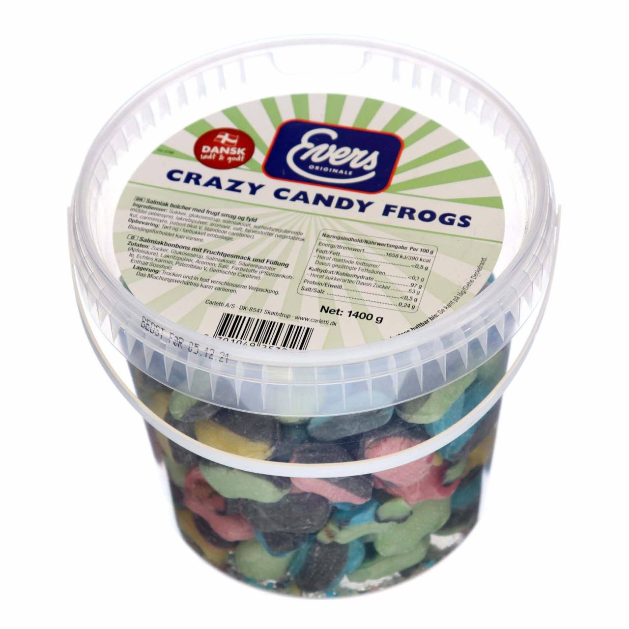 Evers Crazy Candy Frogs Eimer 1400g