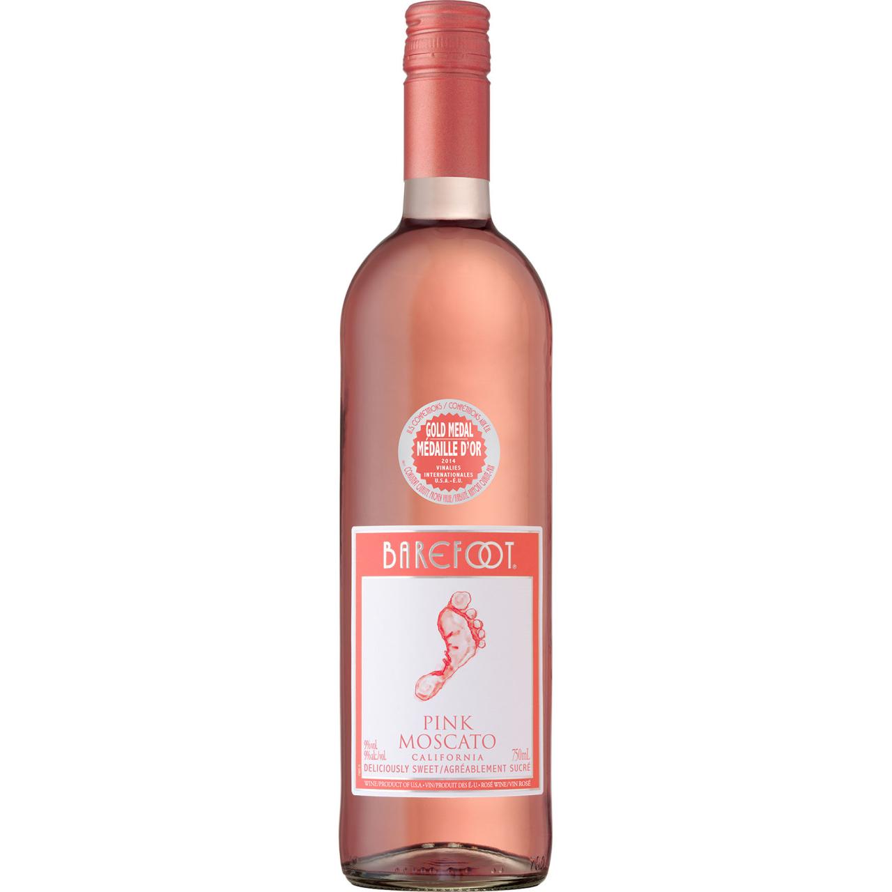 Barefoot Pink Moscato 9% 0,75l