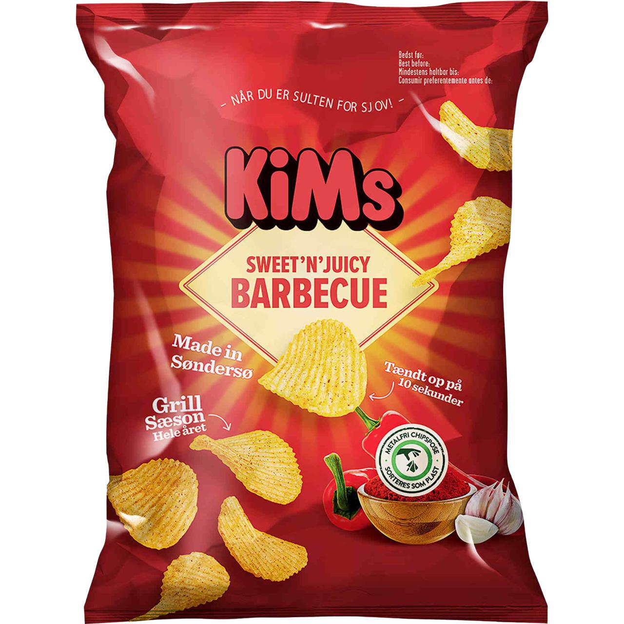 KiMs Chips Sweet 'n' Juicy Barbecue 170g