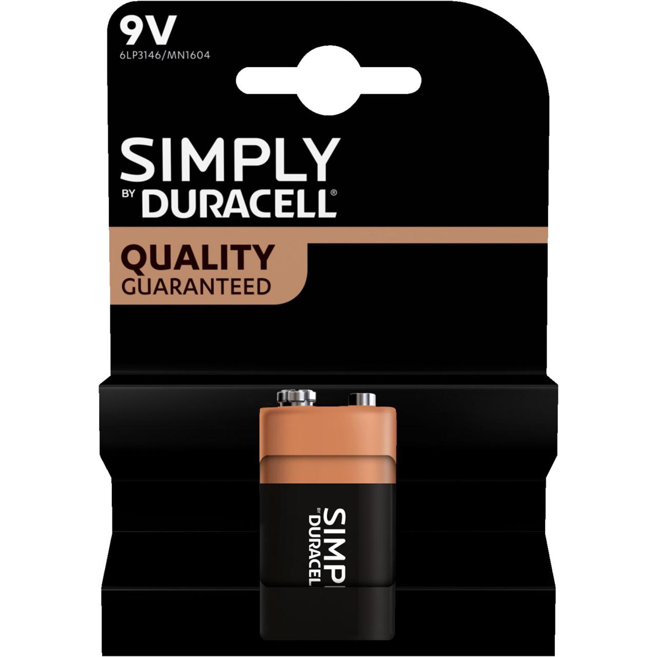 Duracell Batterien Simply 9V B1